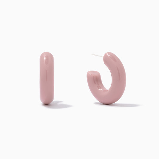 Tube Hoop Earrings | Resin Lavender | Product Image | Uncommon James