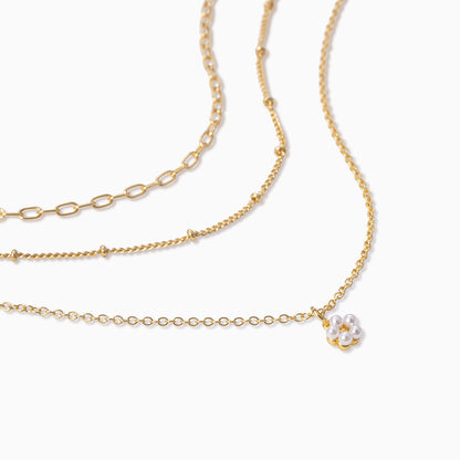 ["Flower Pendant Necklace ", " Gold ", " Product Detail Image ", " Uncommon James"]