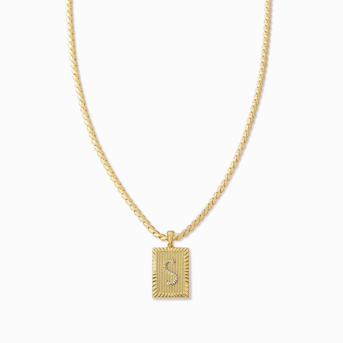 Letter Chain Necklace | Gold S | Product Image | Uncommon James