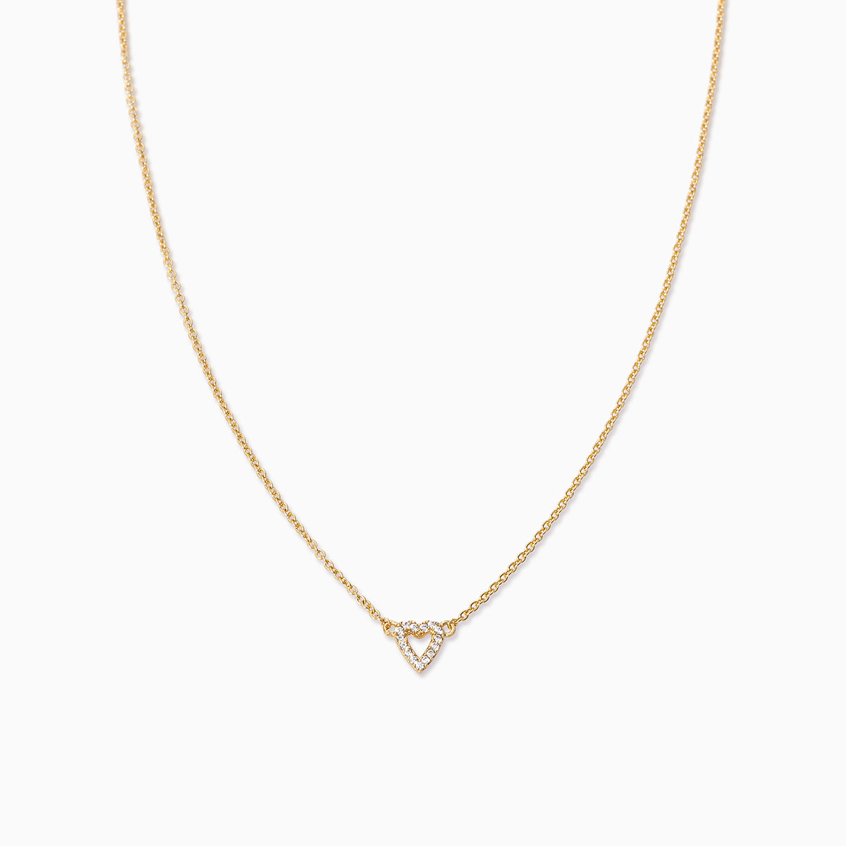 Open Heart Necklace | Gold | Product Image | Uncommon James