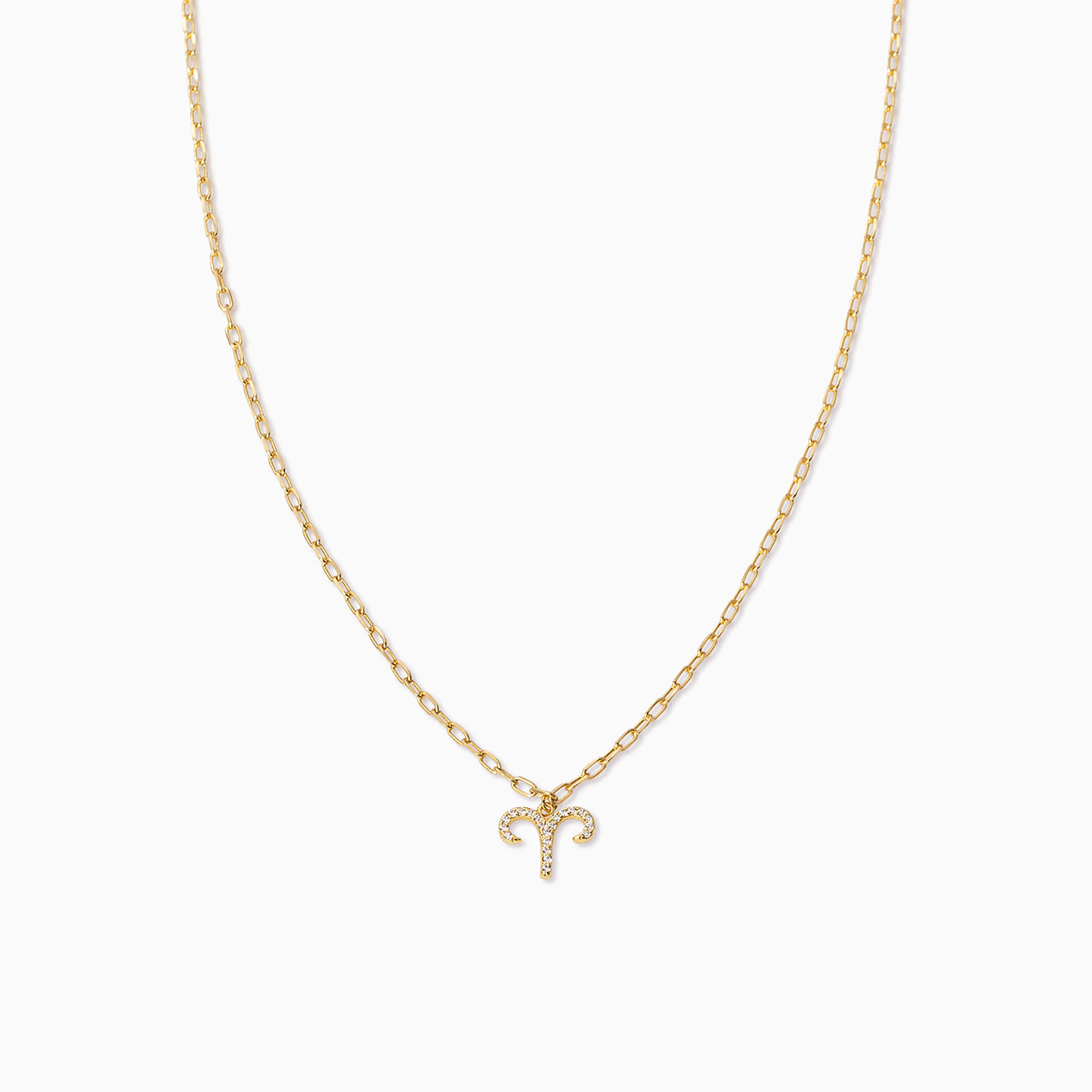 Zodiac Icon Chain Necklace | Gold Aries | Product Image | Uncommon James