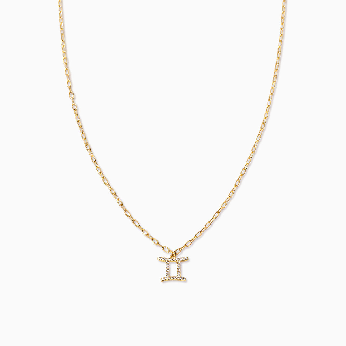 Zodiac Icon Chain Necklace | Gold Gemini | Product Image | Uncommon James