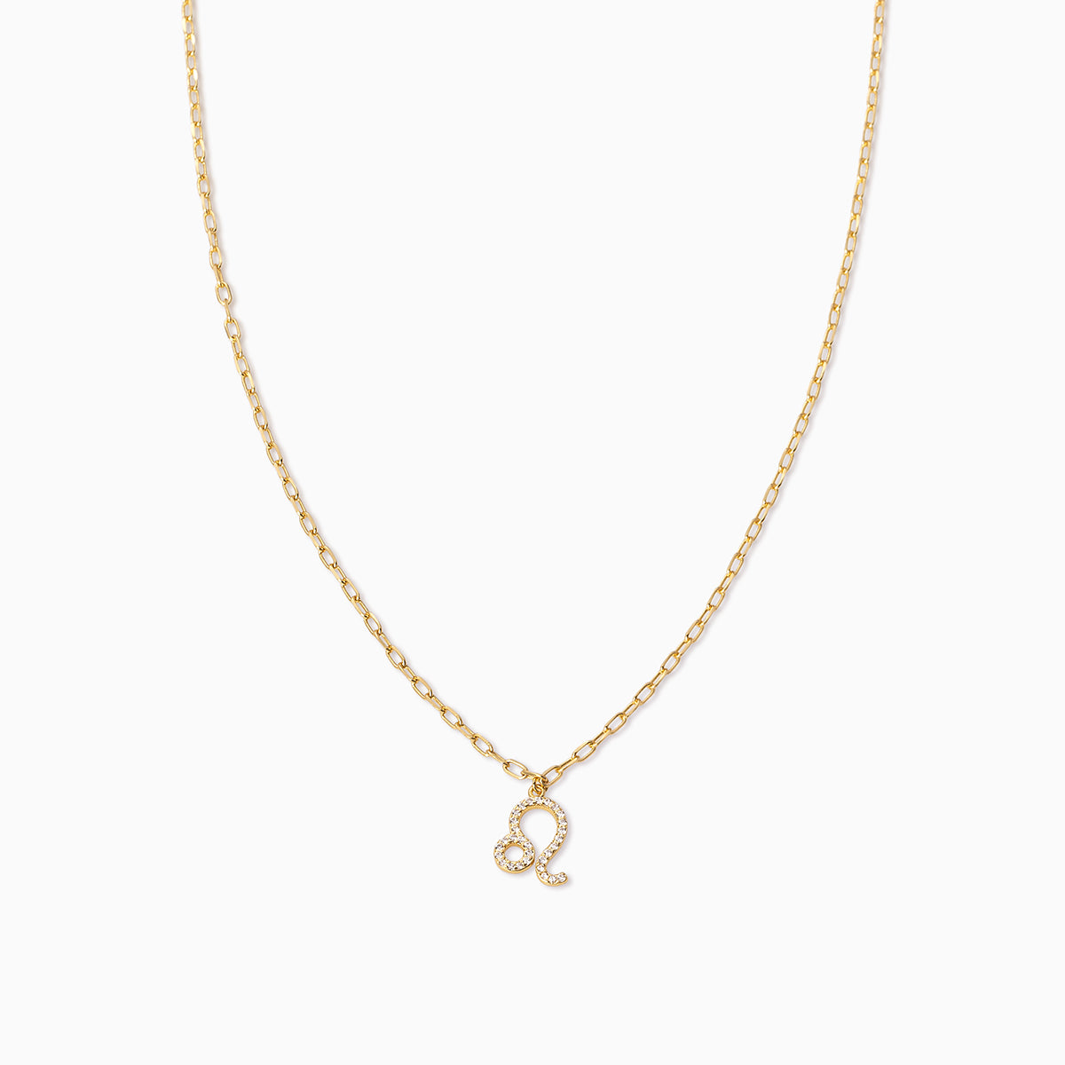 Zodiac Icon Chain Necklace | Gold Leo | Product Image | Uncommon James