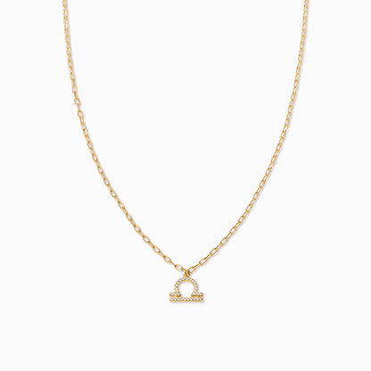 Zodiac Icon Chain Necklace | Gold Libra | Product Image | Uncommon James