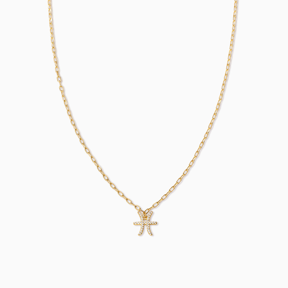 Zodiac Icon Chain Necklace | Gold Pisces | Product Image | Uncommon James