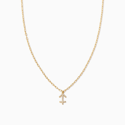 Zodiac Icon Chain Necklace | Gold Sagittarius | Product Image | Uncommon James