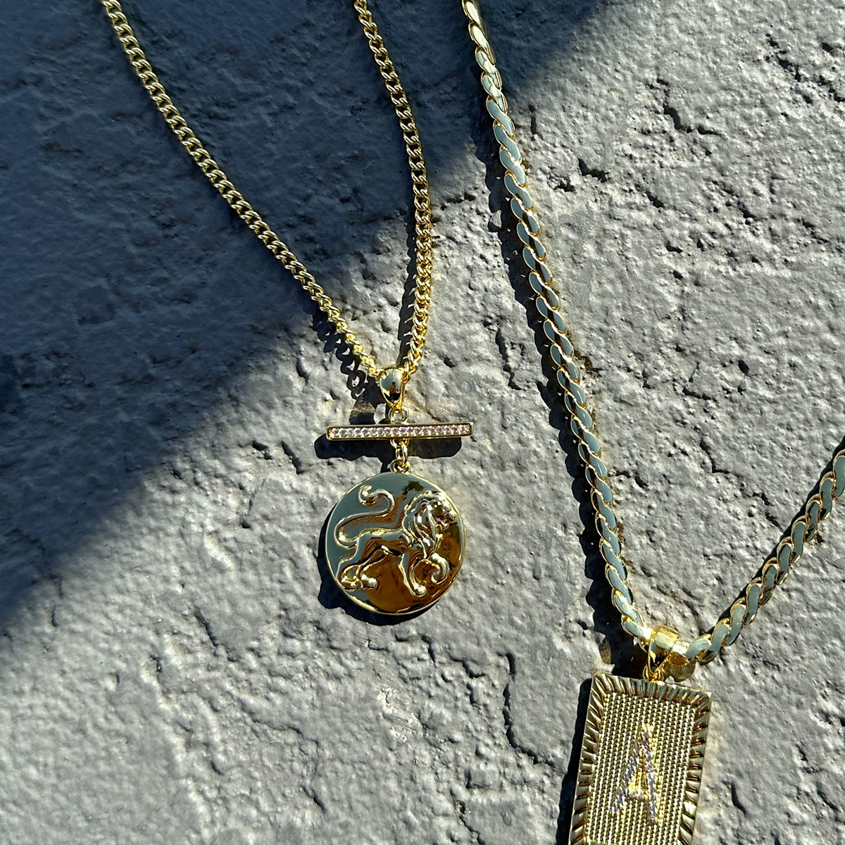 Zodiac Pendant Necklace | Gold | Lifestyle Image | Uncommon James