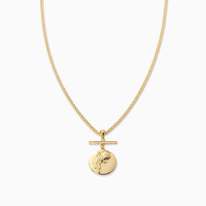 ["Zodiac Pendant Necklace ", " Gold Aquarius ", " Product Image ", " Uncommon James"]