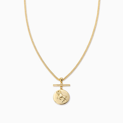 Zodiac Pendant Necklace | Gold Aries | Product Image | Uncommon James