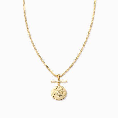 Zodiac Pendant Necklace | Gold Cancer | Product Image | Uncommon James