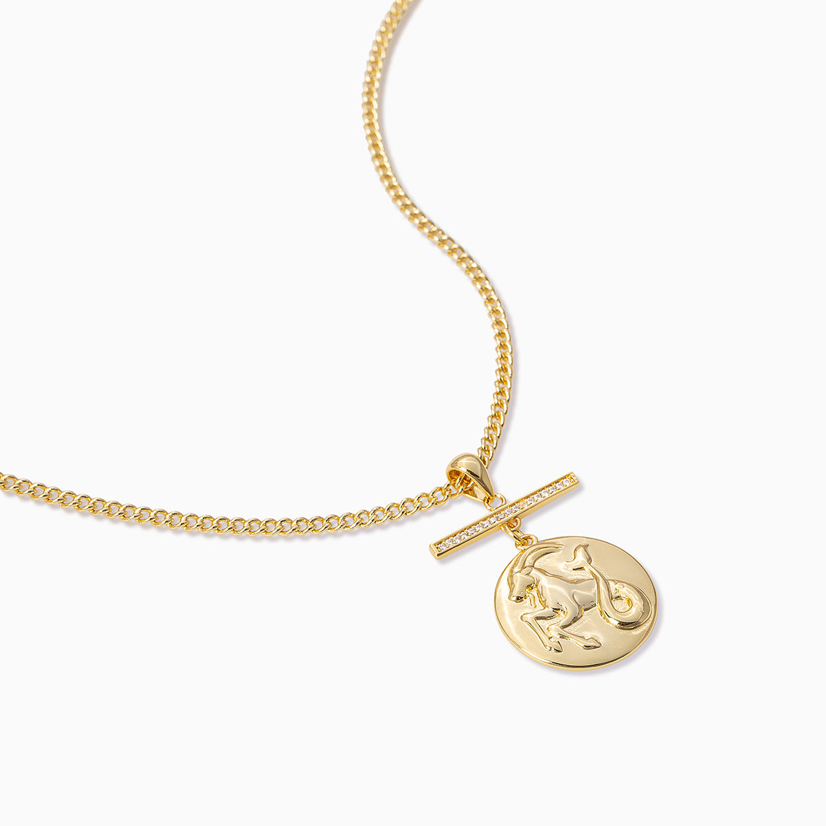 Zodiac Pendant Necklace | Gold | Product Detail Image | Uncommon James