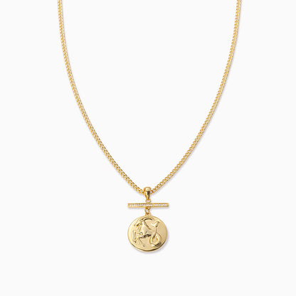 ["Zodiac Pendant Necklace ", " Gold Capricorn ", " Product Image ", " Uncommon James"]