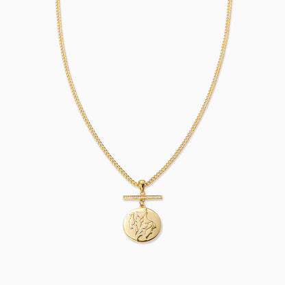 Zodiac Pendant Necklace | Gold Gemini | Product Image | Uncommon James
