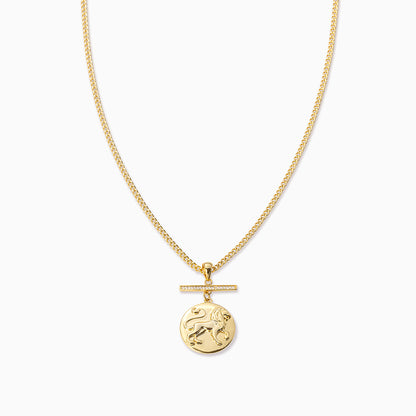 ["Zodiac Pendant Necklace ", " Gold Leo ", " Product Image ", " Uncommon James"]