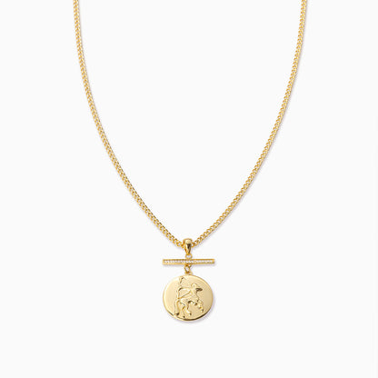 ["Zodiac Pendant Necklace ", " Gold Sagittarius ", " Product Image ", " Uncommon James"]