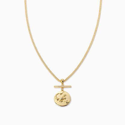 ["Zodiac Pendant Necklace ", " Gold Scorpio ", " Product Image ", " Uncommon James"]
