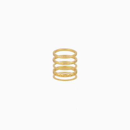 Transformation Ring (Set of 5) | Gold | Product Image | Uncommon James