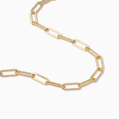 Thin Linked Up Necklace | Gold Shorter | Product Detail Image | Uncommon James