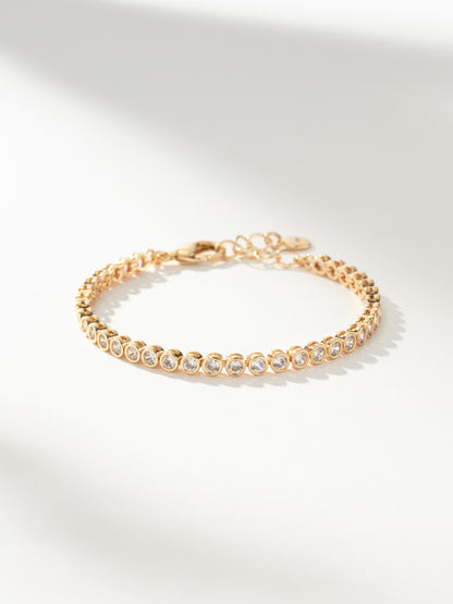 Fairy Bezel Tennis Bracelet | Gold | Product Image | Uncommon James