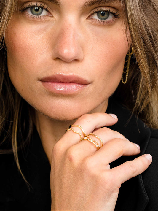 Vintage 5 Layered Ring Set | Gold | Product Image | Uncommon James