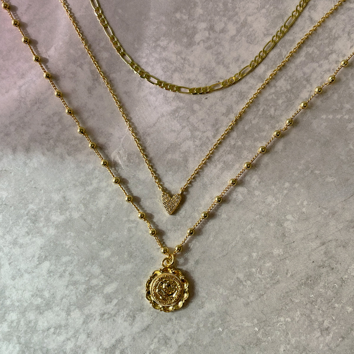 Atocha Love Necklace Set | Gold | Lifestlye Image | Uncommon James