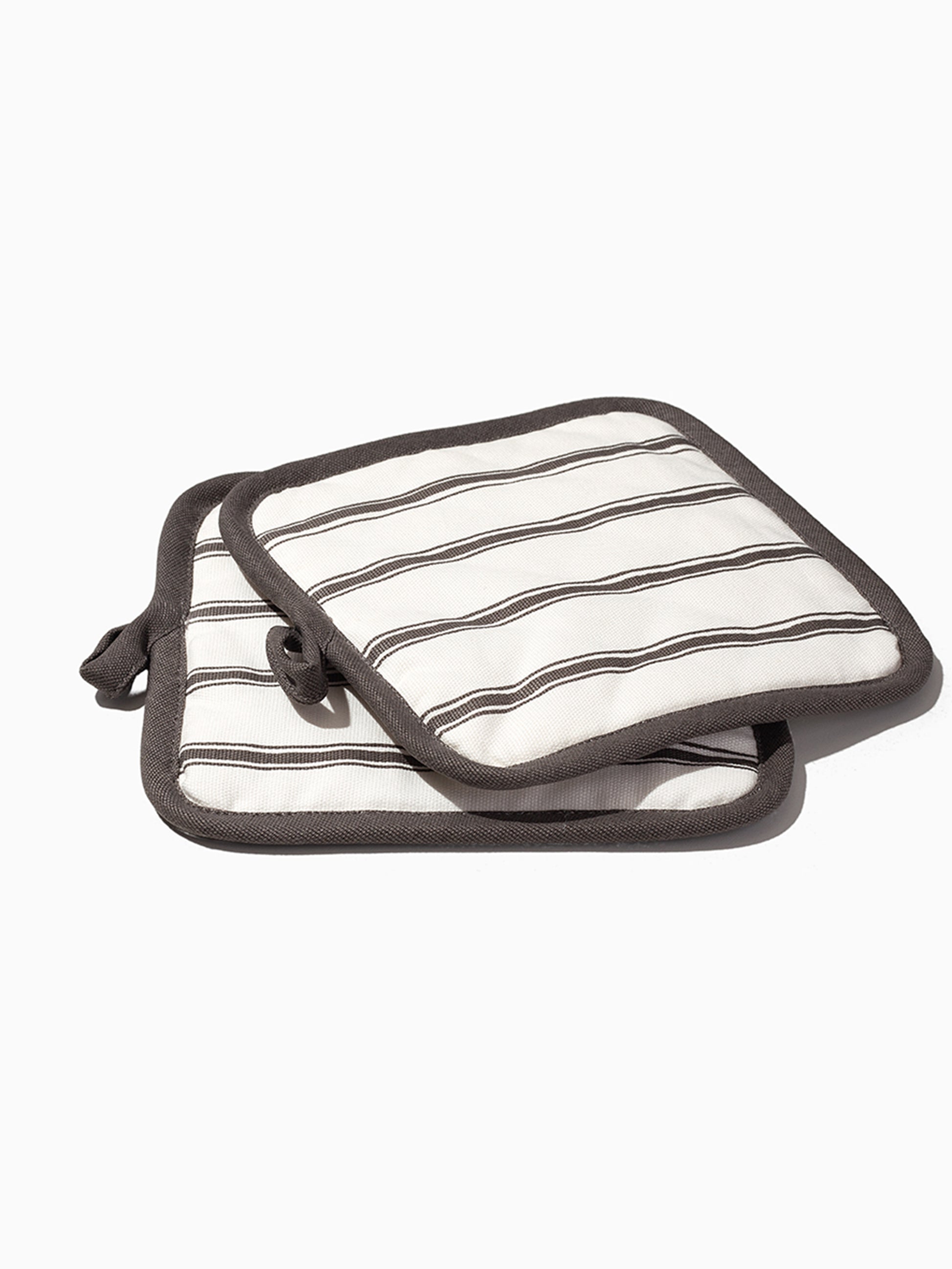 Classic Striped Pot Holder (Set of 2) | Product Detail Image | Uncommon Lifestyle