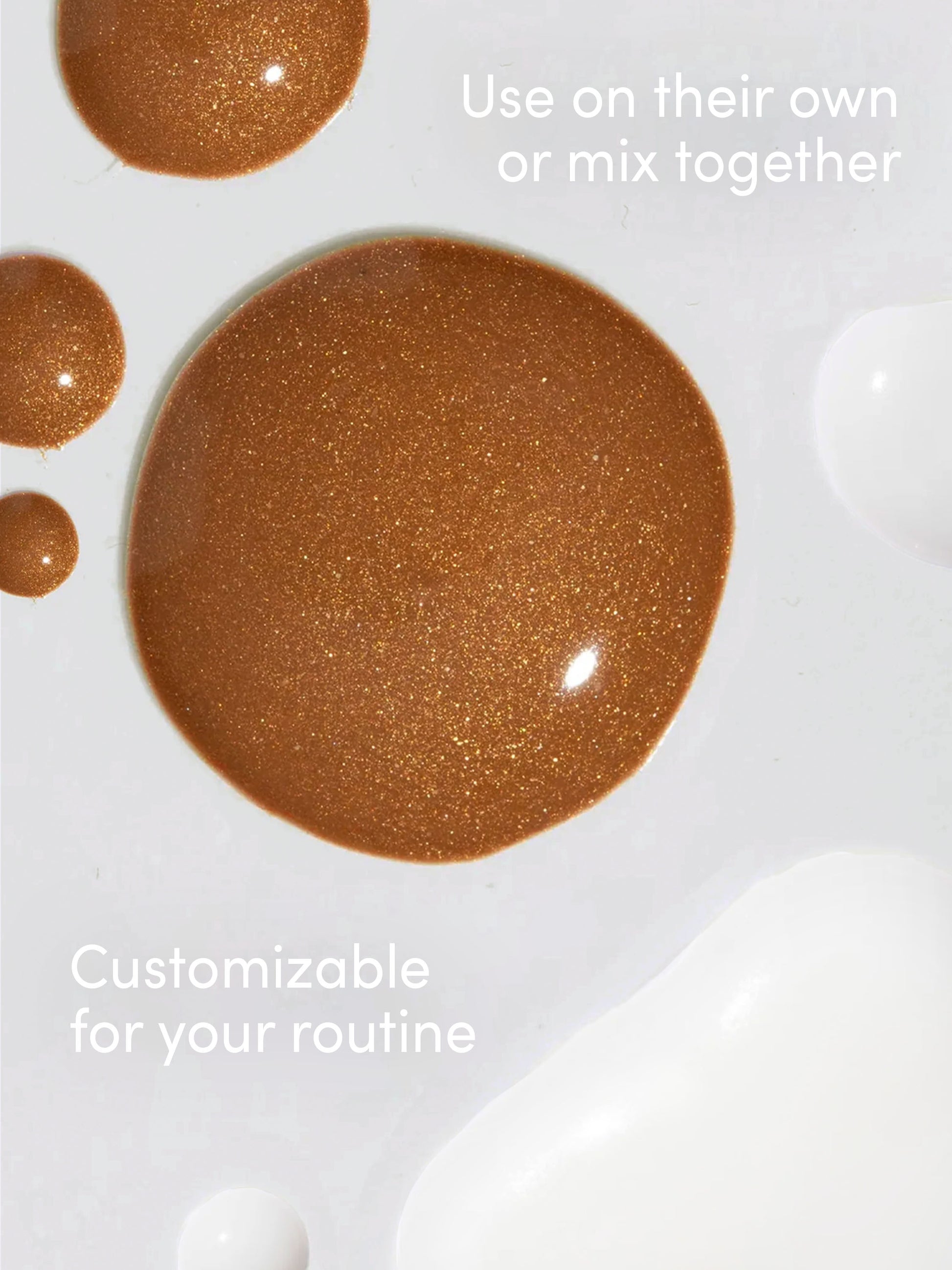 Second Skin Glow Duo | Info Image | Uncommon Beauty | Use on their own or mix together, Customizable for your routine
