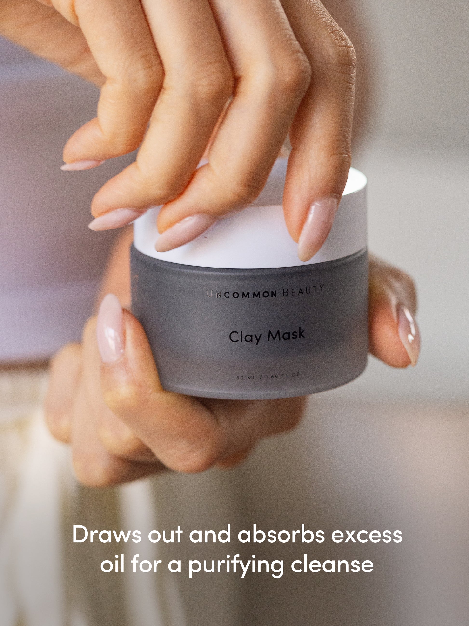 Clay Mask | 50 ml // 1.69 fl oz | Purifying Cleanse Image | Uncommon Beauty