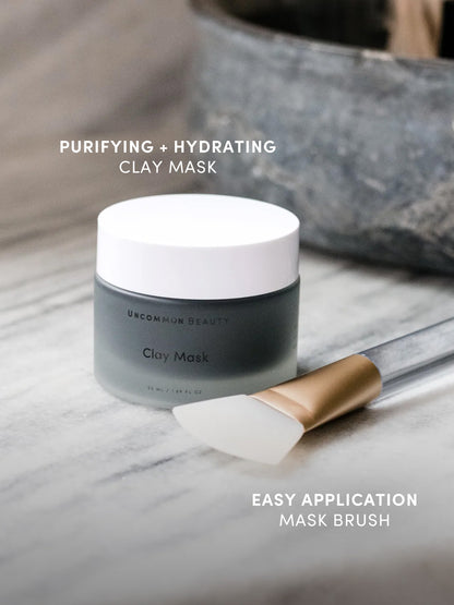 ["Clay Mask and Brush Duo ", " Product Image 2 ", " Uncommon Beauty"]