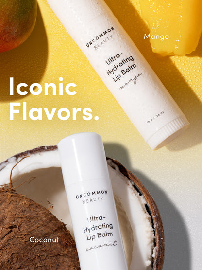 ["Ultra Hydrating Lip Balm ", " NEW! Coconut / .56 OZ ", " Lifestyle Image ", " Uncommon Beauty"]