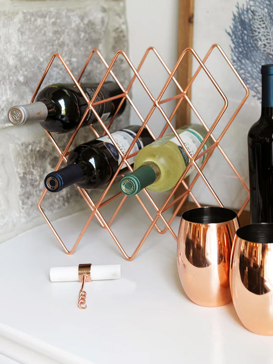 Copper Wine Rack | Lifestyle Image | Uncommon Lifestyle