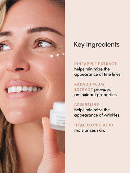 ["Enhanced Triple Effect Eye Cream ", " 20 ml // 0.67 fl oz ", " Key Ingredients Image ", " Uncommon Beauty"]