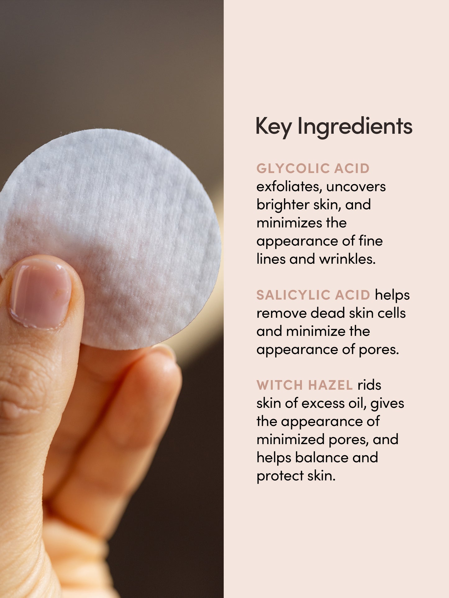 Glycolic Pads | 48 ml // 1.62 fl oz | Key Ingredients | Uncommon Beauty