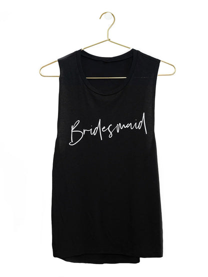 Bridesmaid Tank Top | Black | Product Image | Uncommon Lifestyle