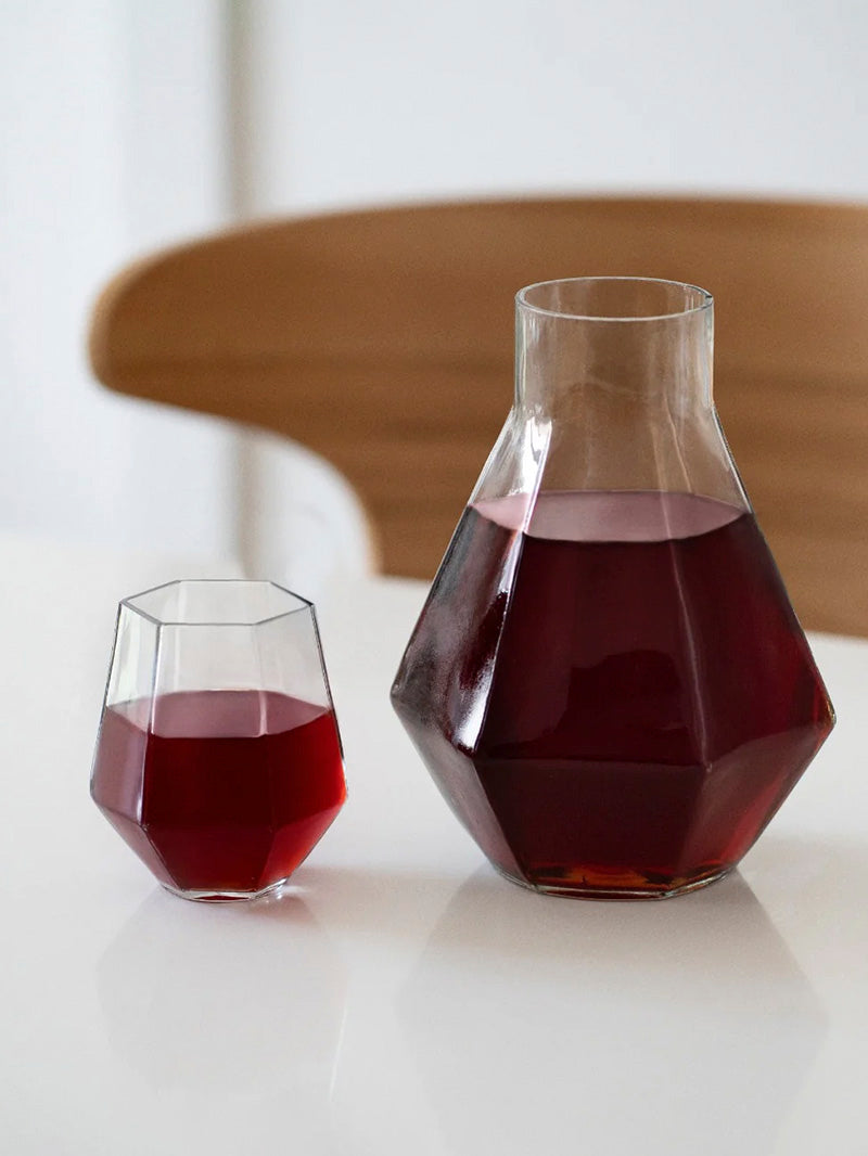 Geometric Glass Wine Decanter | Uncommon James Home