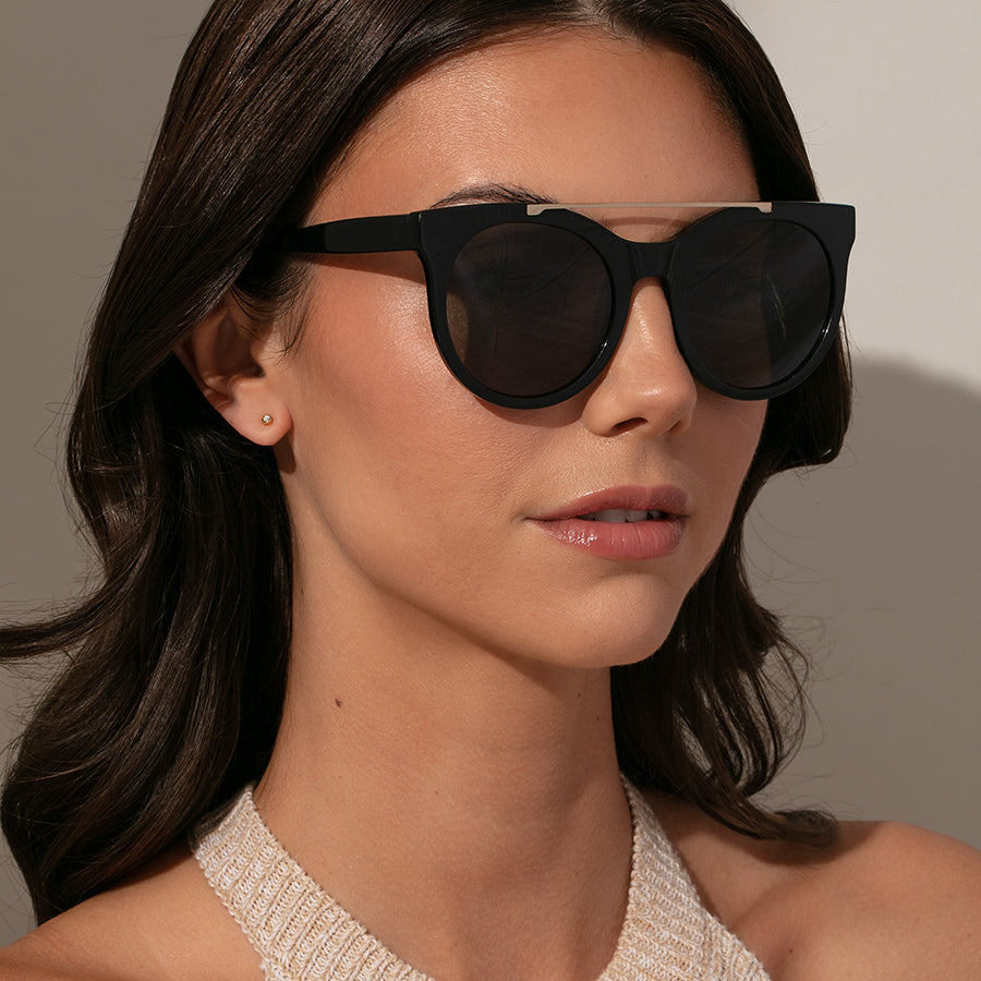 Black bar sunglasses online