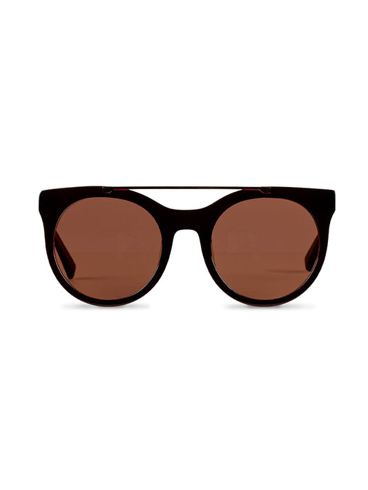 Brow Bar Round Sunglasses | Plum | Product Image | Uncommon Lifestyle