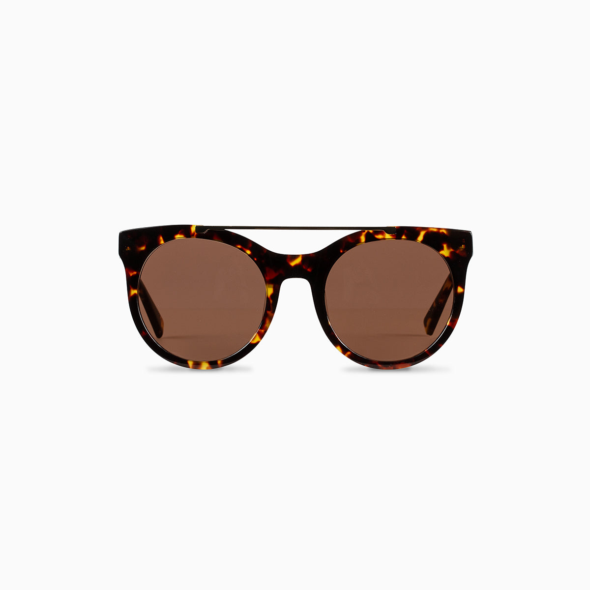 Brow Bar Round Sunglasses | Tort | Product Image | Uncommon James Home