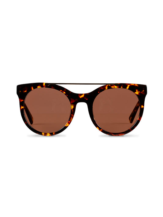 Brow Bar Round Sunglasses | Tort | Product Image | Uncommon Lifestyle