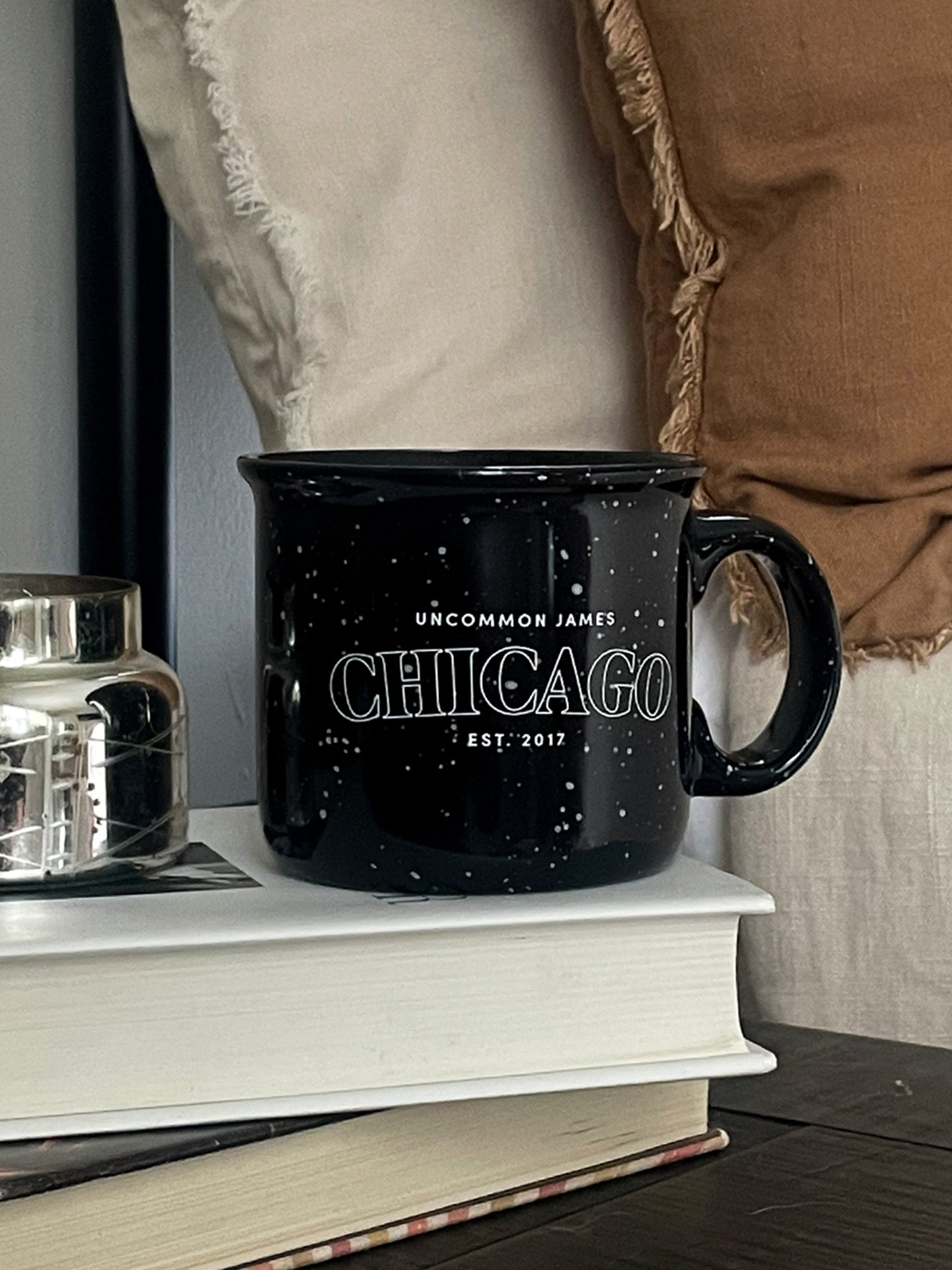 Chicago Mug | Black | Lifestyle Image | Uncommon Lifestyle