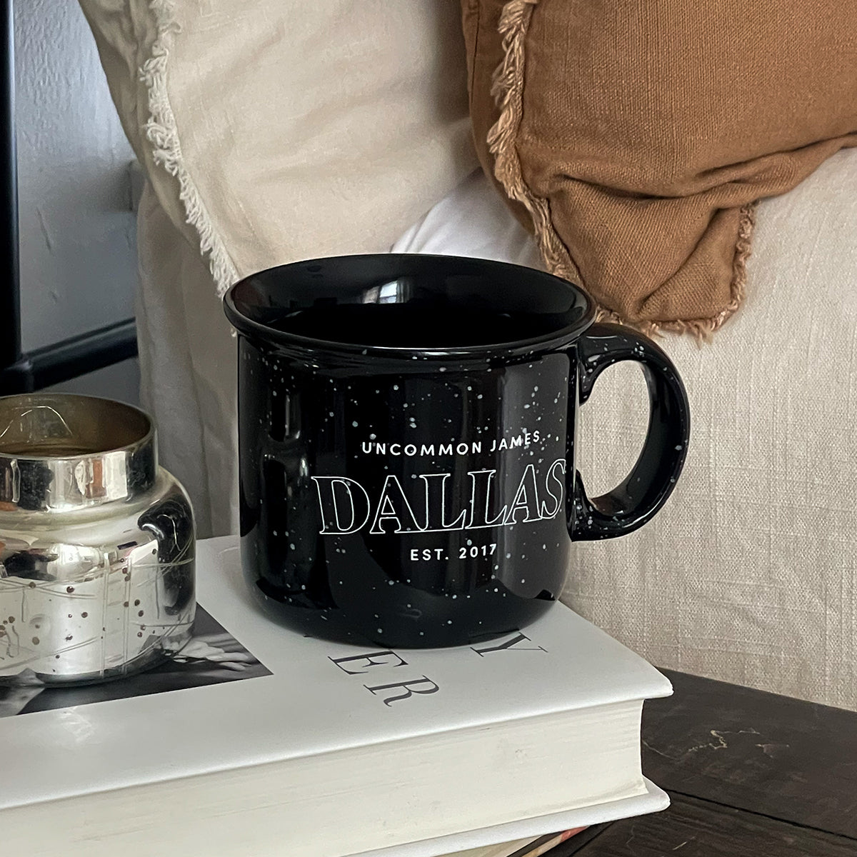 Dallas Mug | Black | Lifestyle Image | Uncommon James Home