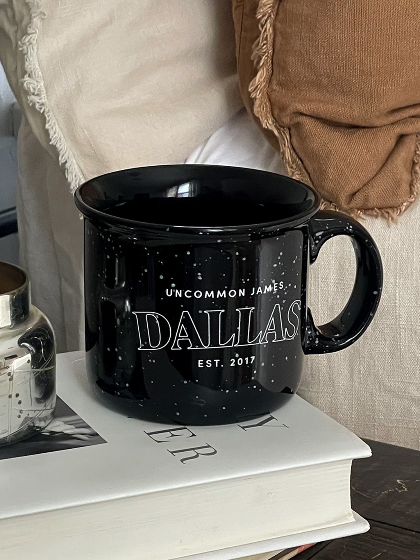 Dallas Mug | Black | Lifestyle Image | Uncommon James Home