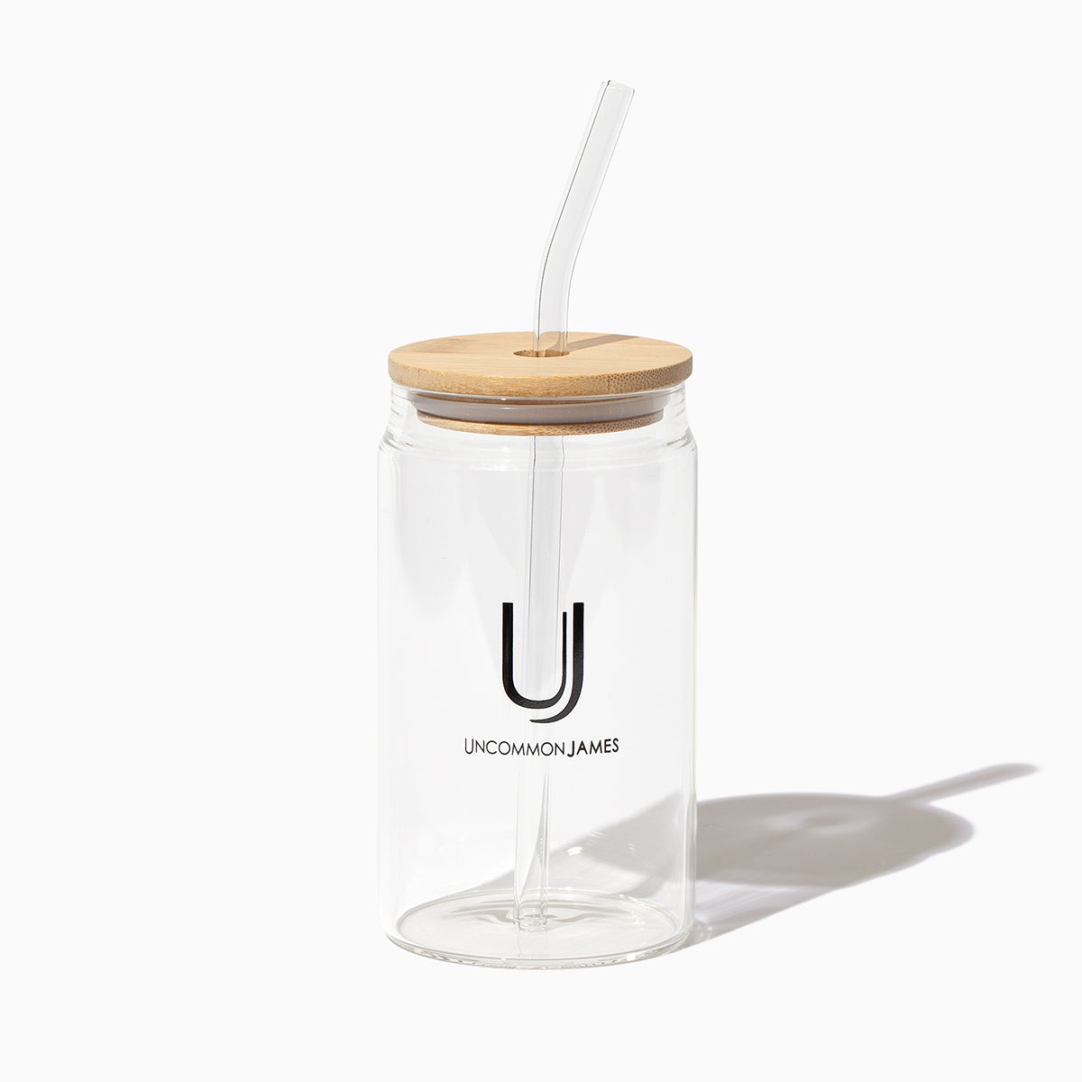 Glass Travel Cup with Wooden Lid