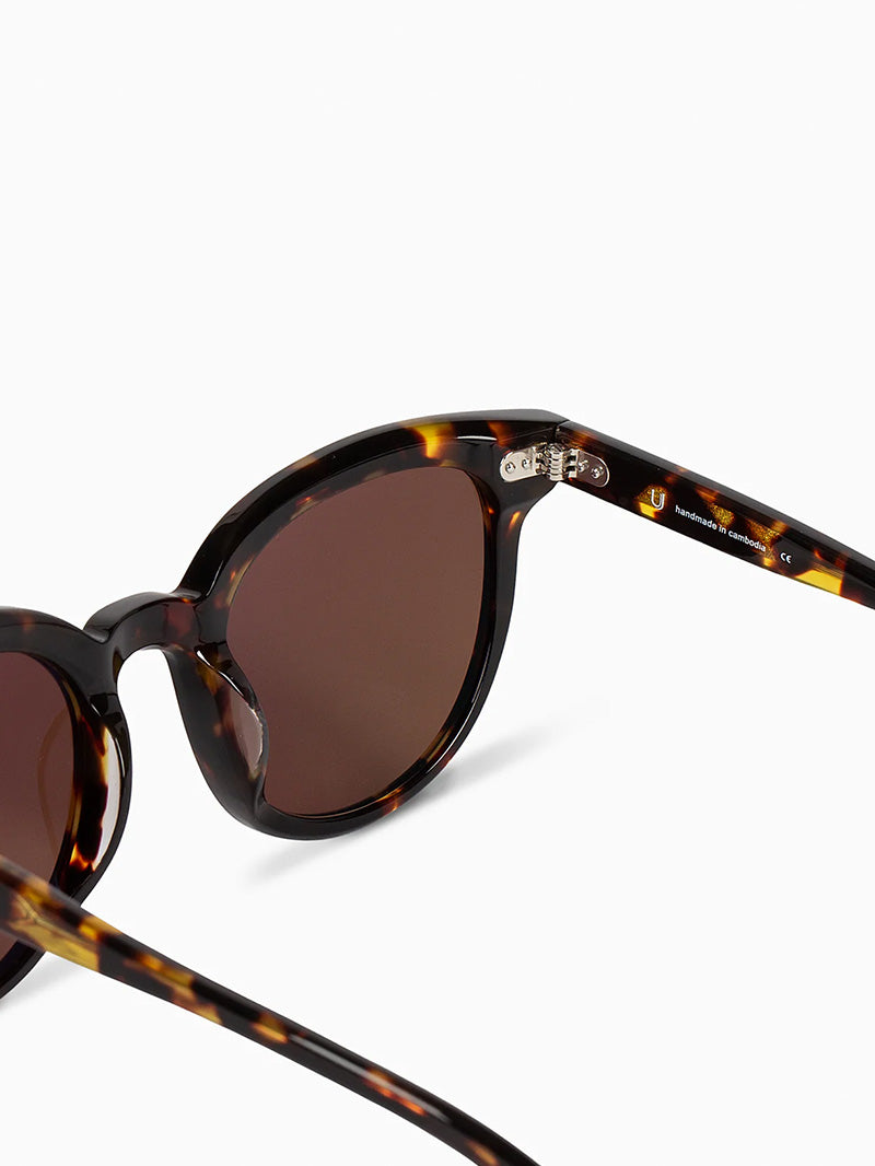 Classic Round Sunglasses in Tort and Black | Eyewear | Uncommon James