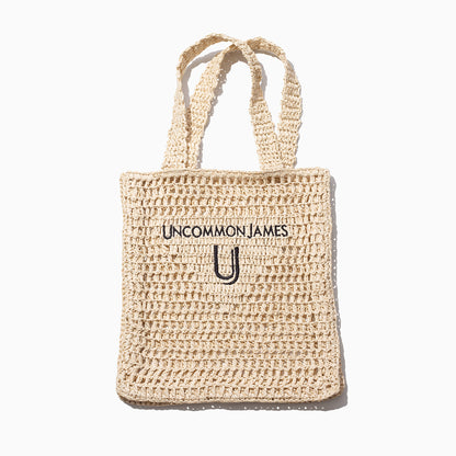 ["Straw Tote Bag ", " Product Image ", " Uncommon James Home"]