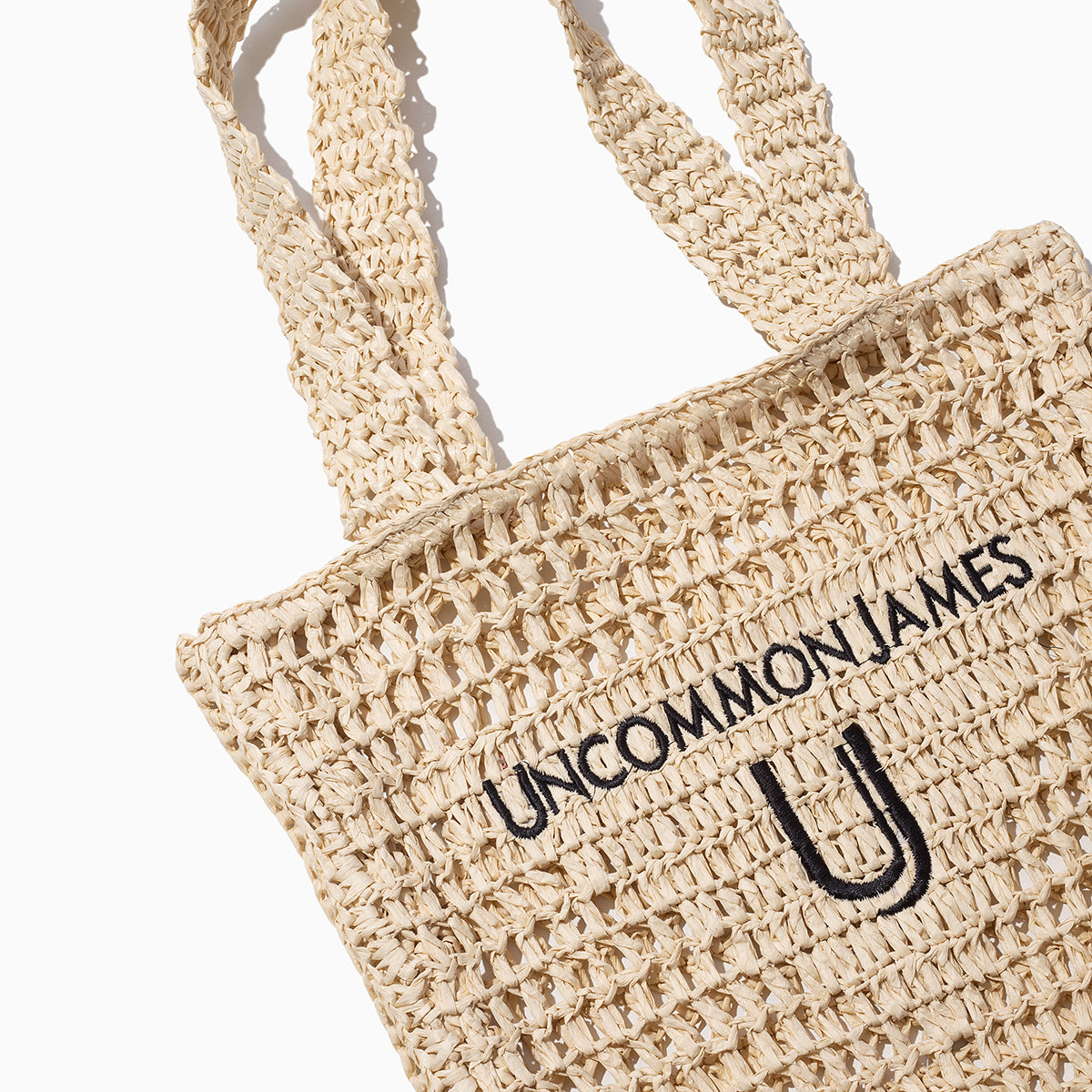 Straw Tote Bag | Product Detail Image | Uncommon James Home
