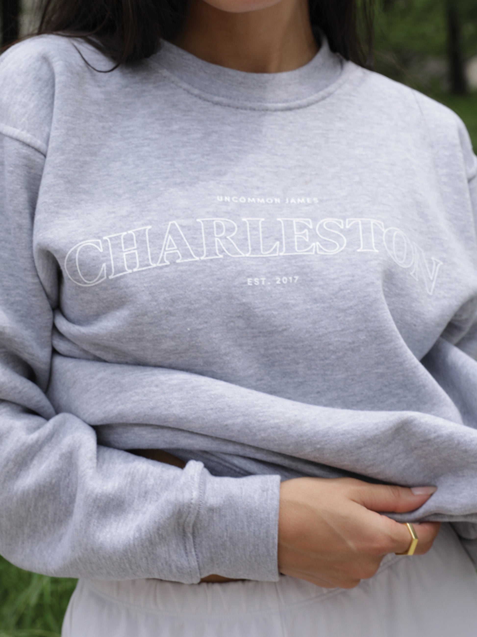 Charleston Sweatshirt | Ash | Model Image | Uncommon Lifestyle