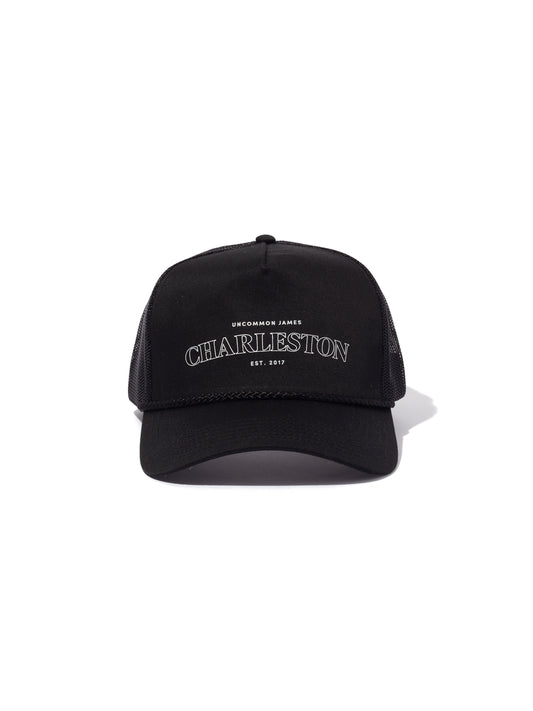 Charleston Trucker Hat | Black | Product Image | Uncommon Lifestyle