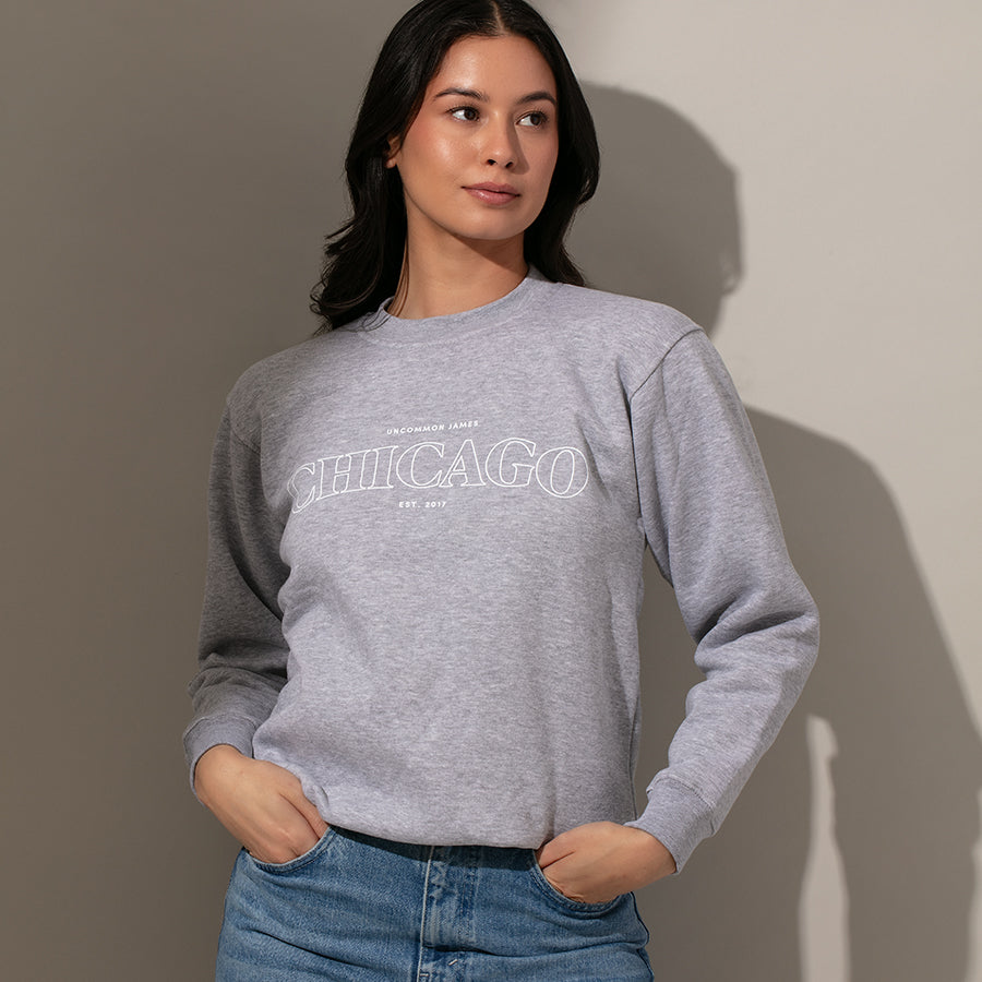 Grey discount chicago sweatshirt