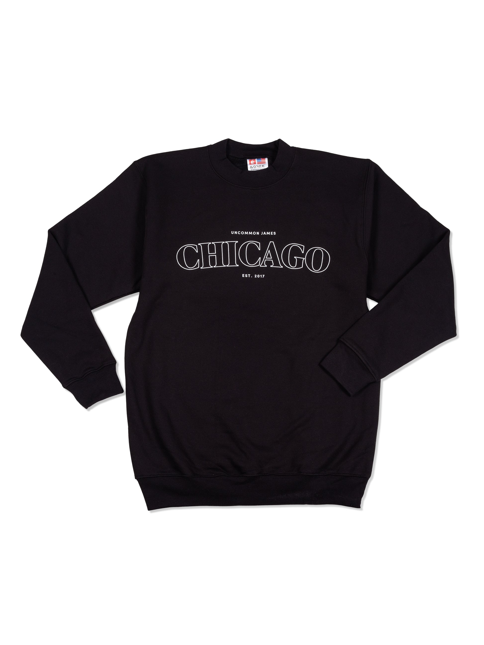 Chicago Sweatshirt | Black | Product Image | Uncommon Lifestyle